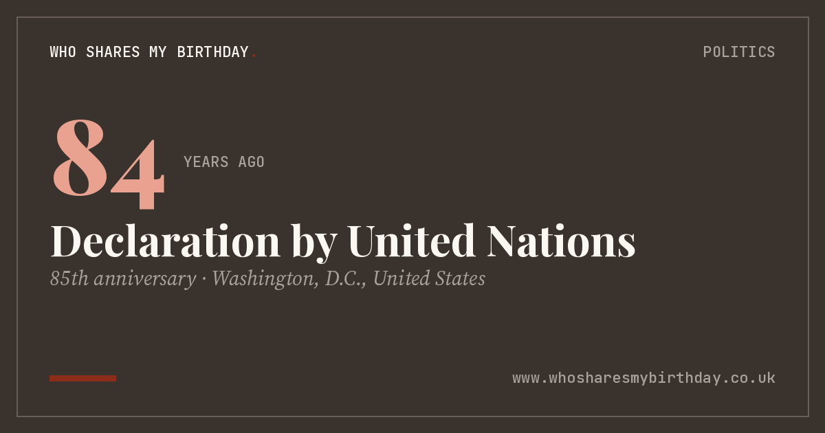 Declaration by United Nations
