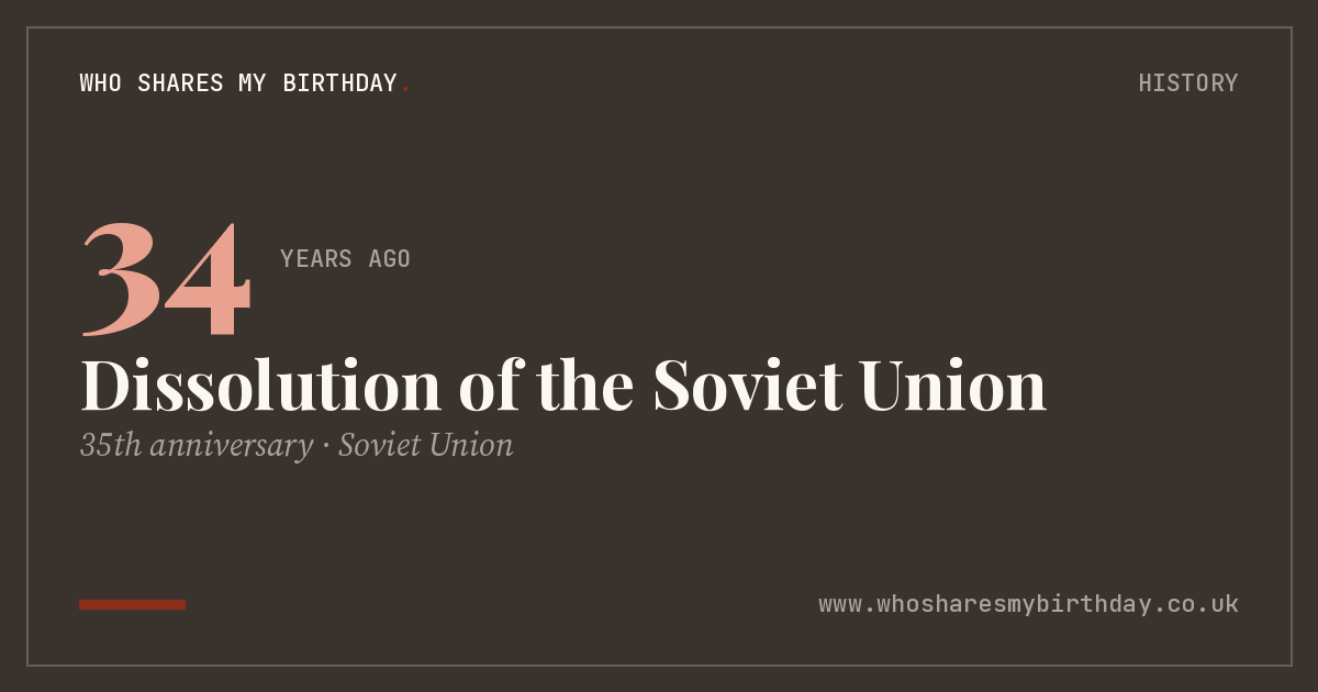 Dissolution of the Soviet Union