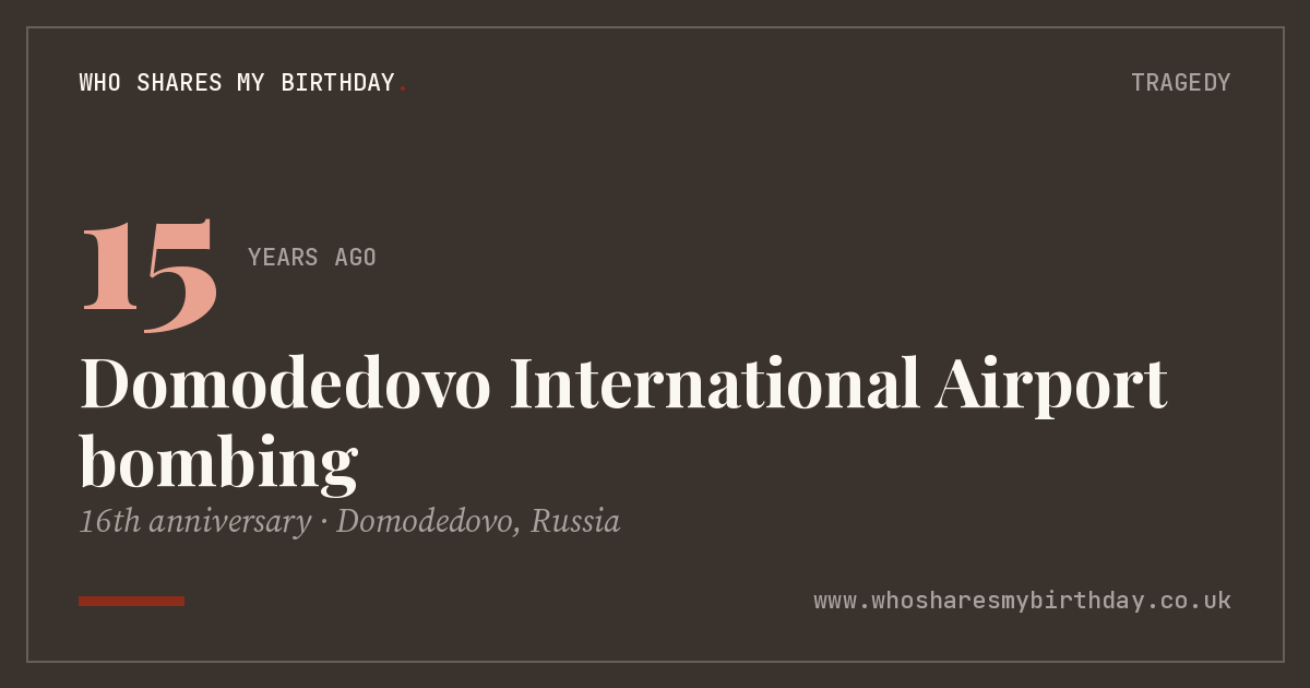 Domodedovo International Airport bombing