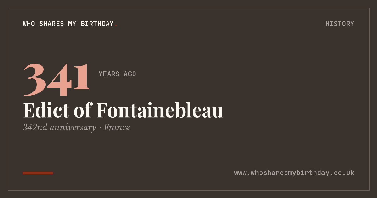 Edict of Fontainebleau