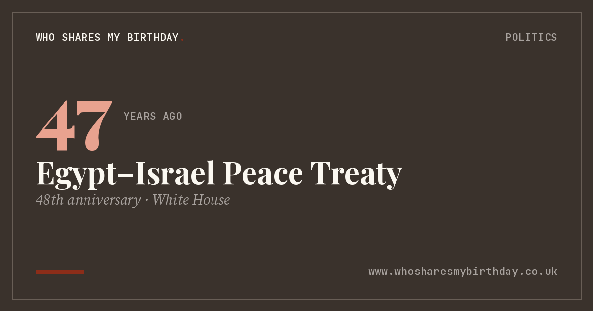 Egypt–Israel Peace Treaty