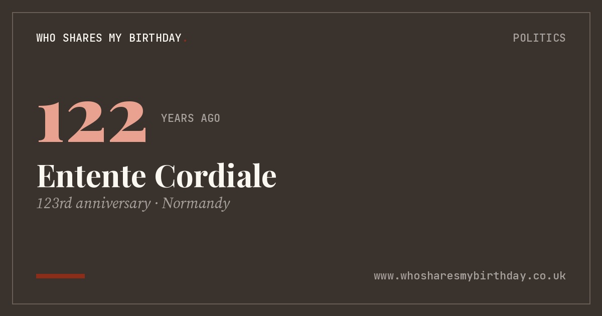 Entente Cordiale