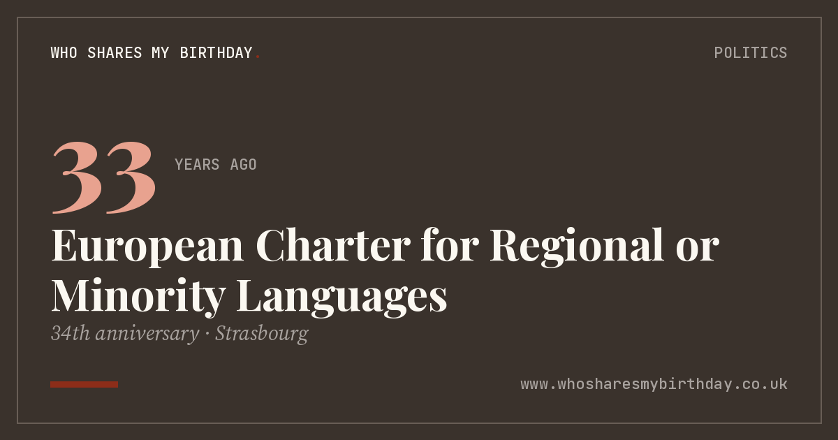European Charter for Regional or Minority Languages