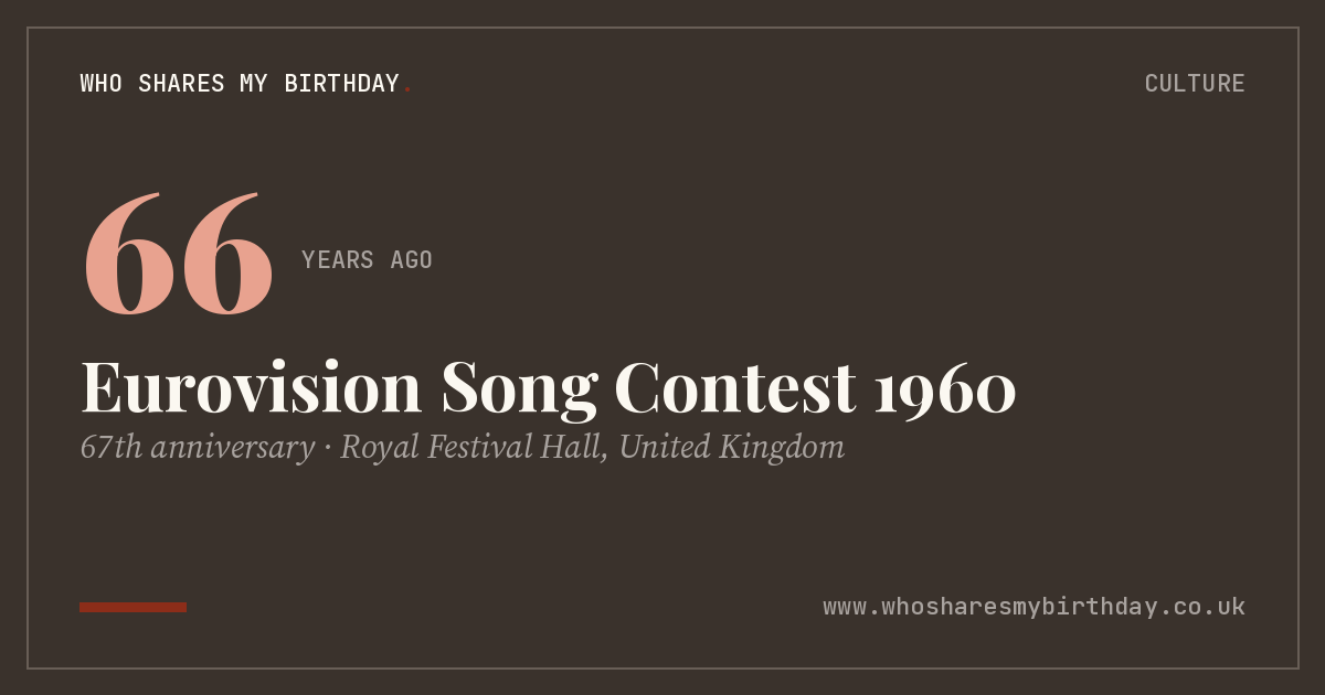 Eurovision Song Contest 1960