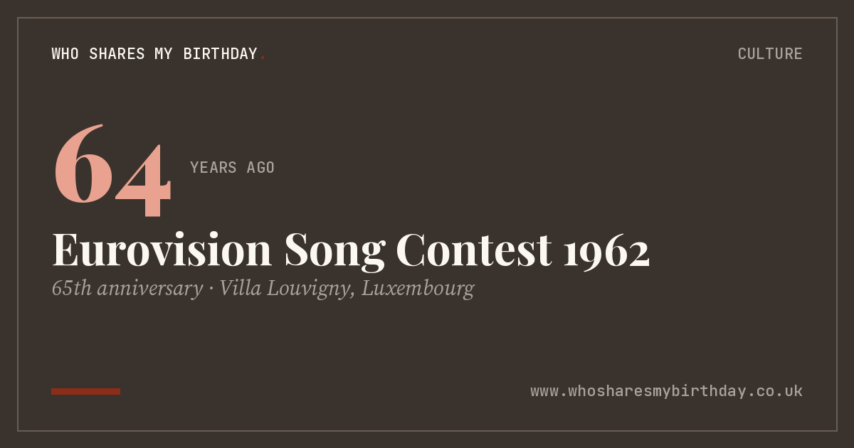 Eurovision Song Contest 1962