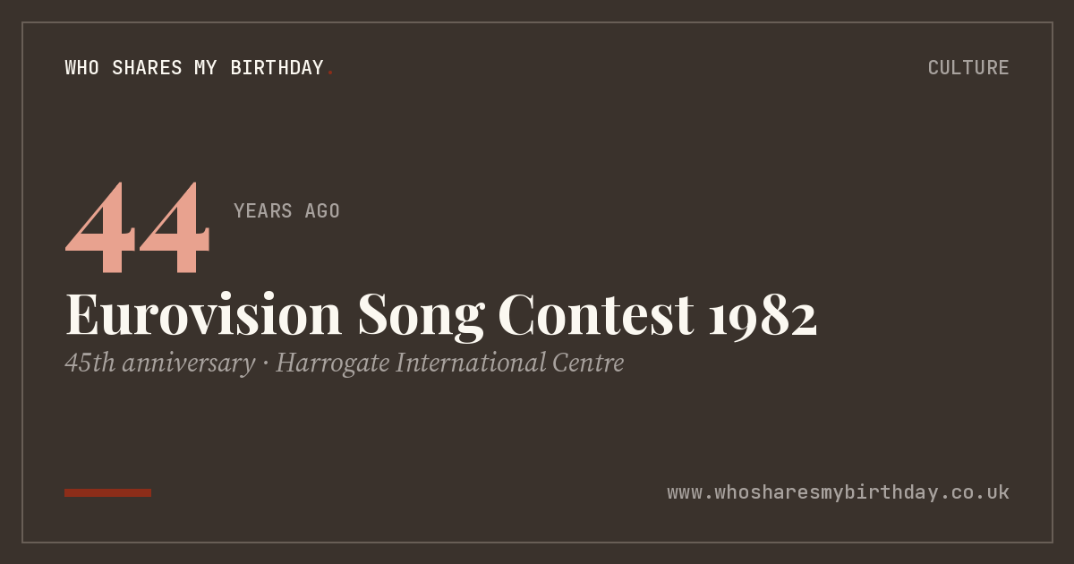 Eurovision Song Contest 1982