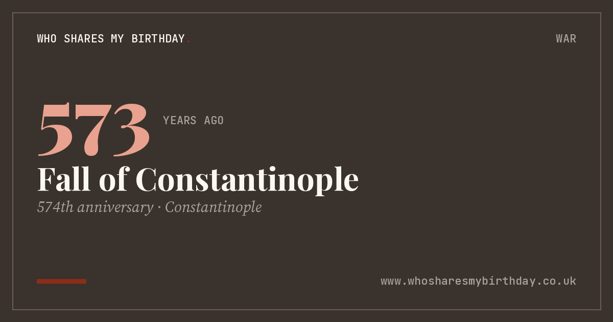 Fall of Constantinople