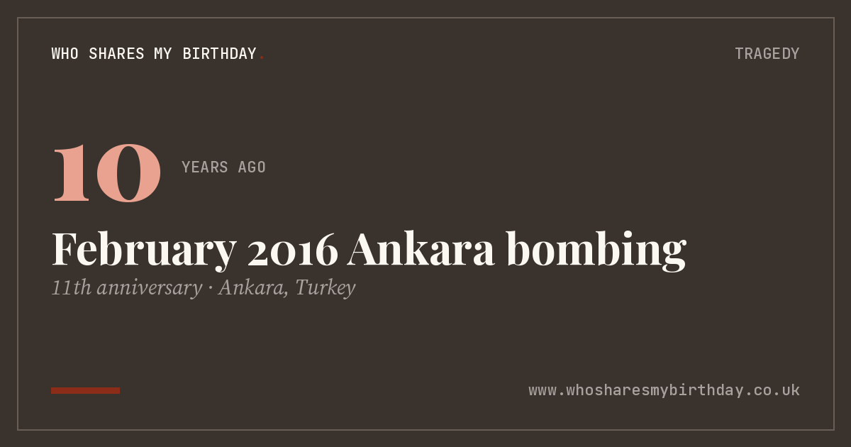 February 2016 Ankara bombing