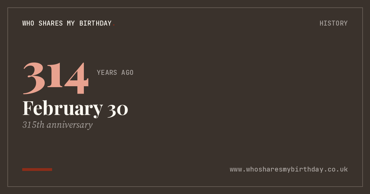 February 30