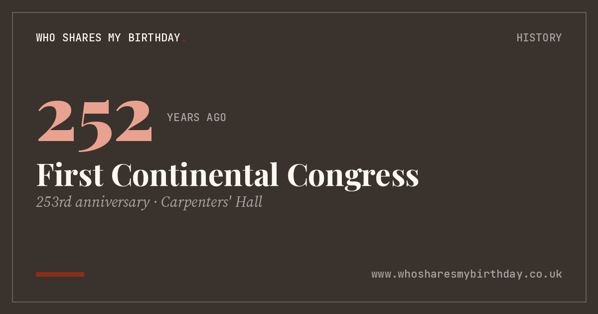 First Continental Congress