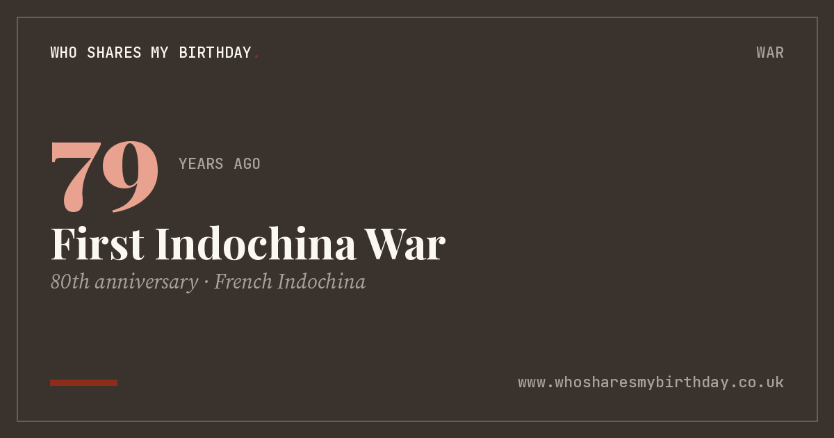 First Indochina War