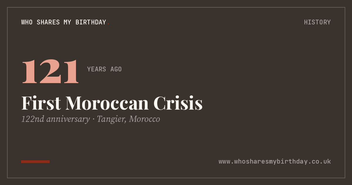 First Moroccan Crisis