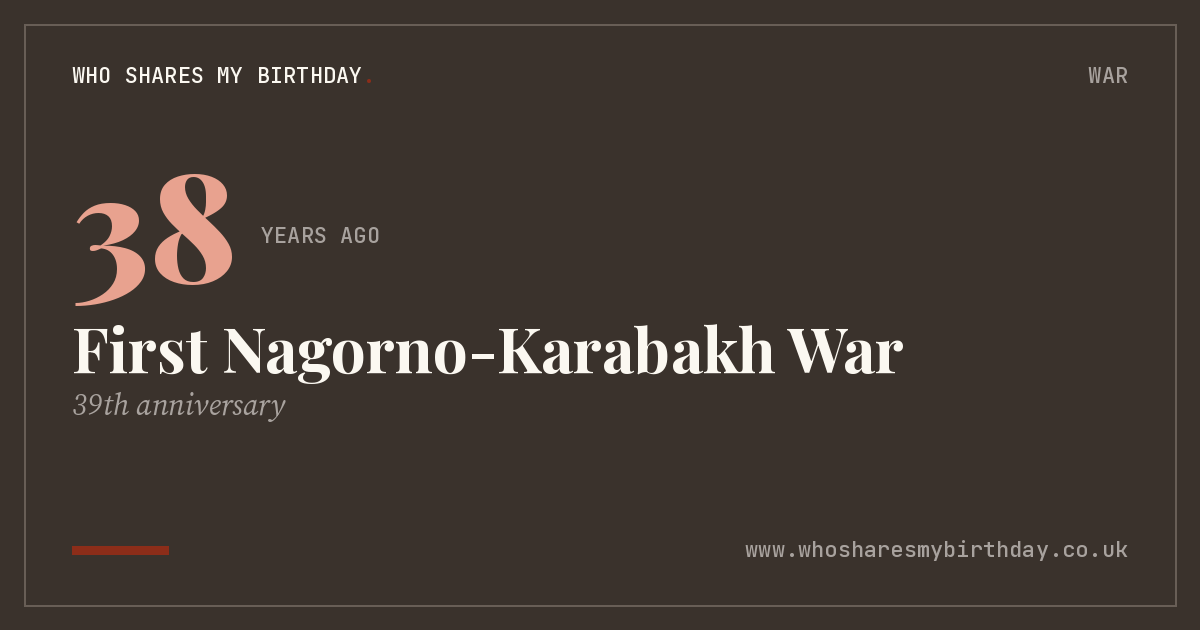 First Nagorno-Karabakh War