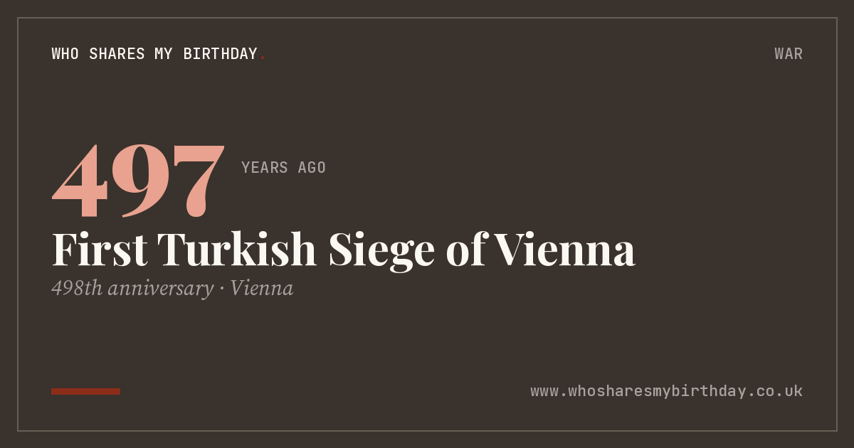 First Turkish Siege of Vienna