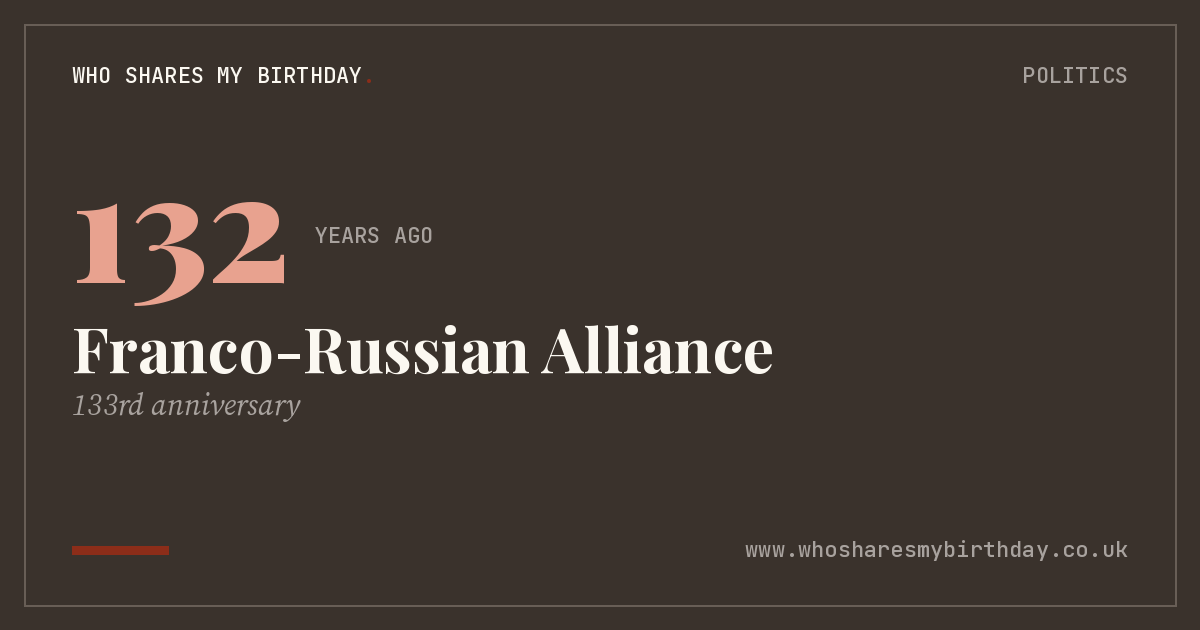 Franco-Russian Alliance