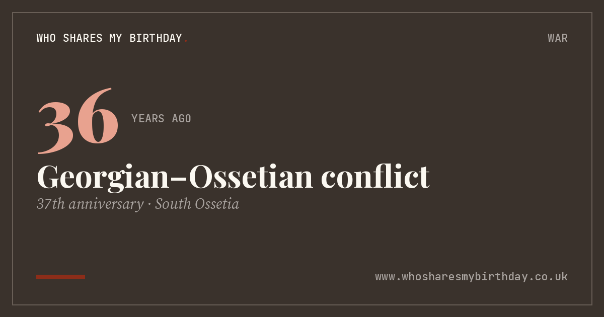 Georgian–Ossetian conflict