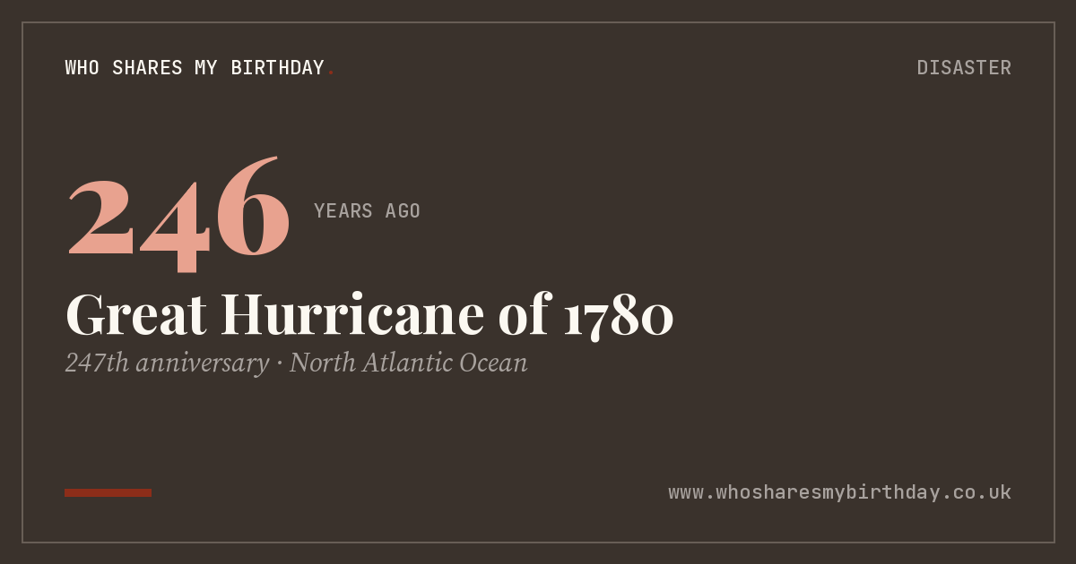 Great Hurricane of 1780