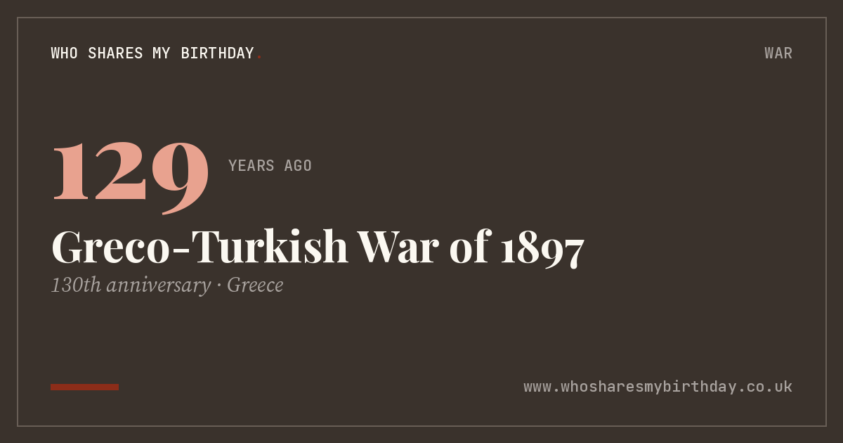 Greco-Turkish War of 1897