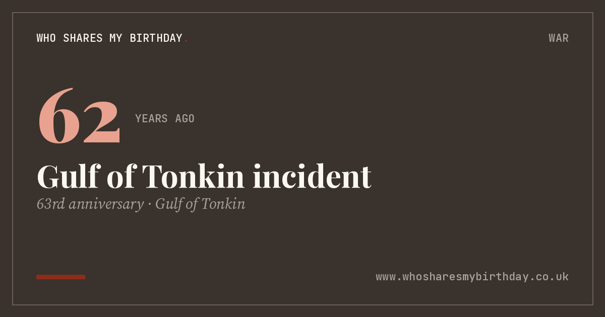 Gulf of Tonkin incident