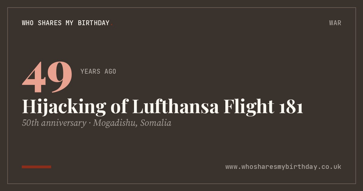 Hijacking of Lufthansa Flight 181