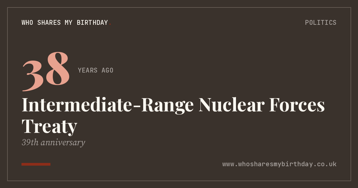 Intermediate-Range Nuclear Forces Treaty