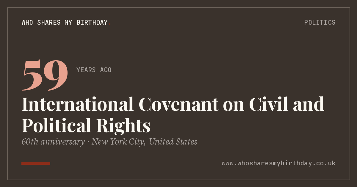 International Covenant on Civil and Political Rights