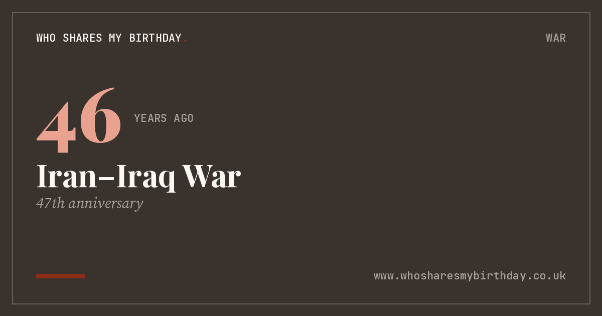 Iran–Iraq War