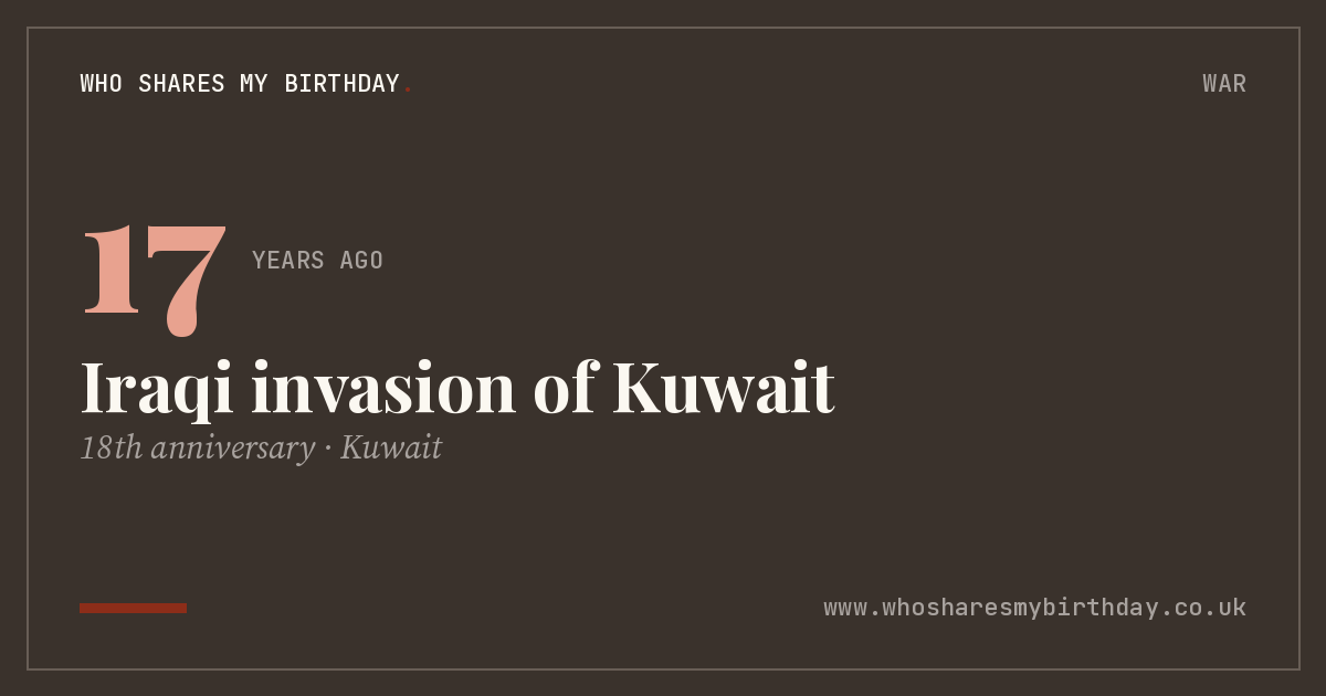 Iraqi invasion of Kuwait
