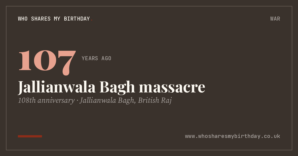 Jallianwala Bagh massacre
