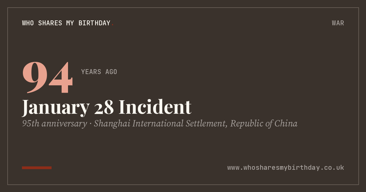 January 28 Incident