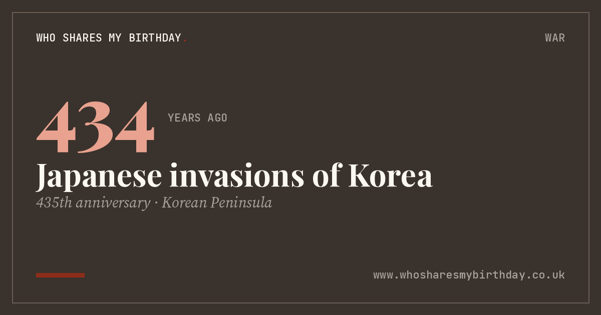 Japanese invasions of Korea