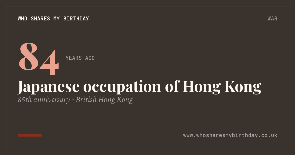 Japanese occupation of Hong Kong