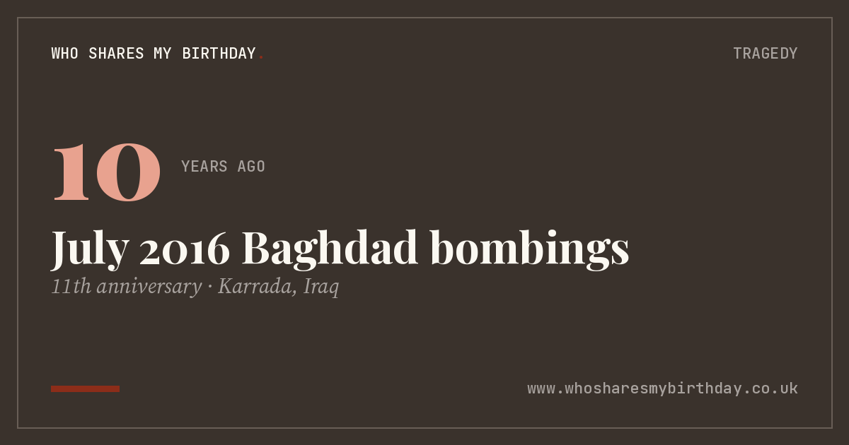 July 2016 Baghdad bombings