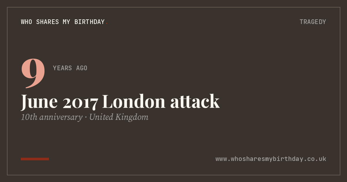 June 2017 London attack