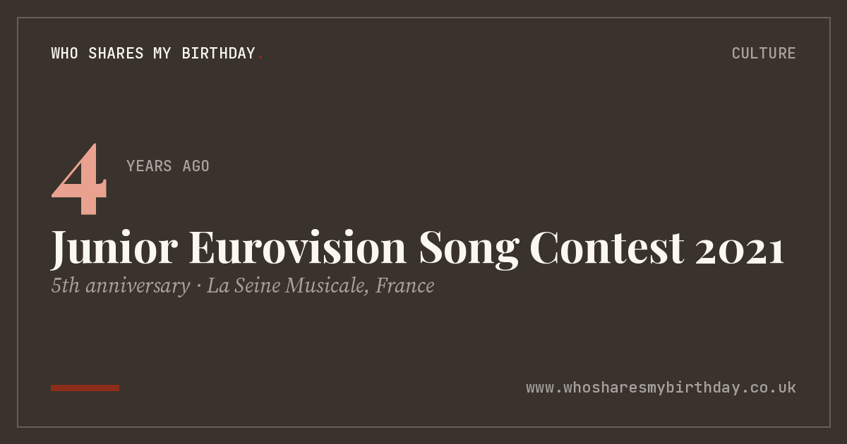 Junior Eurovision Song Contest 2021