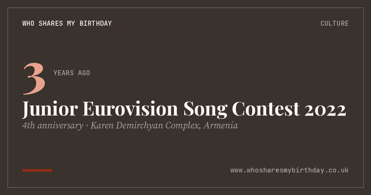 Junior Eurovision Song Contest 2022