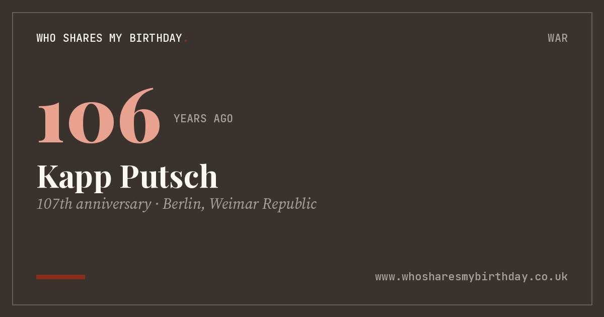 Kapp Putsch