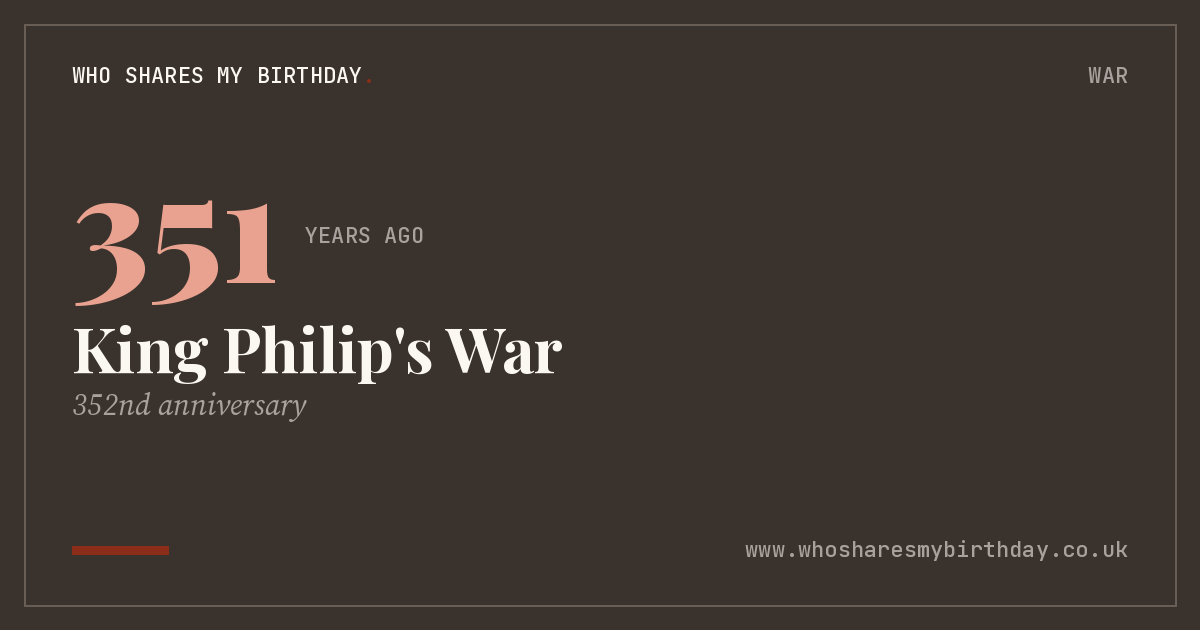 King Philip's War