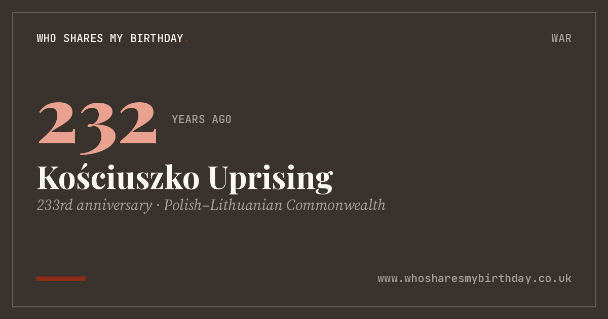 Kościuszko Uprising
