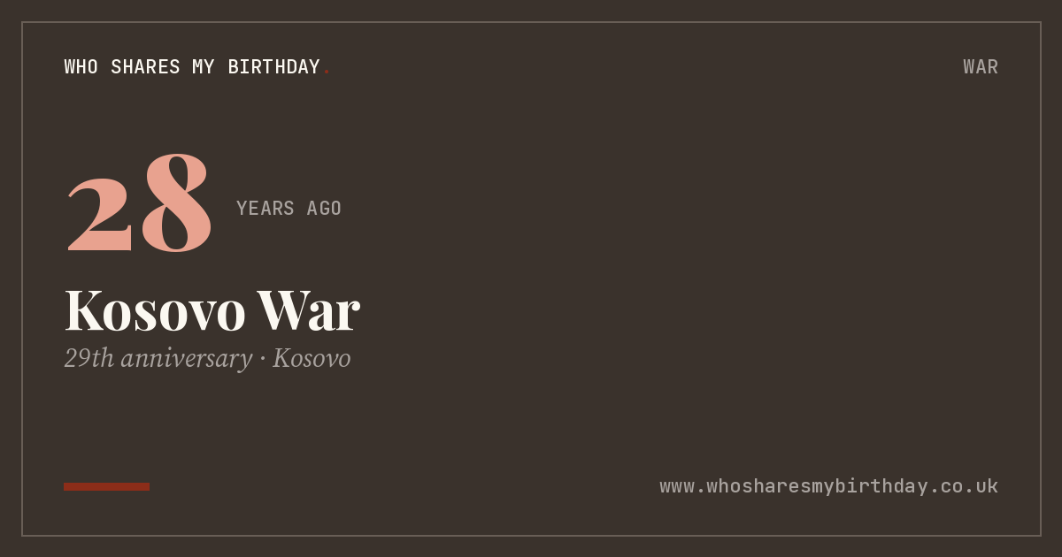 Kosovo War