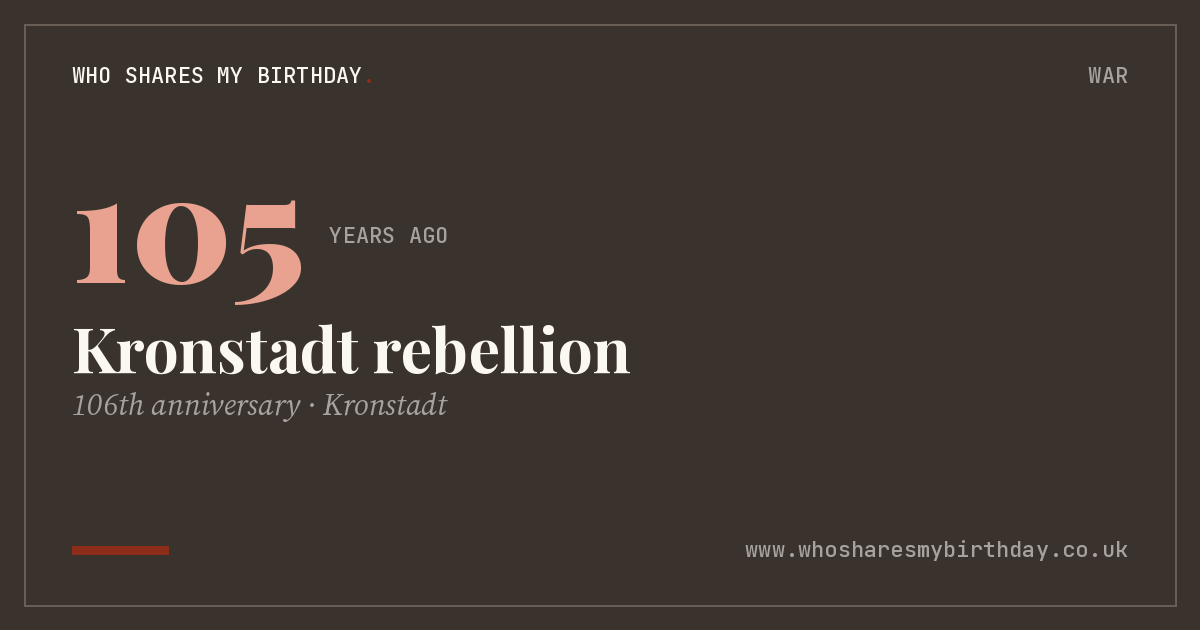 Kronstadt rebellion