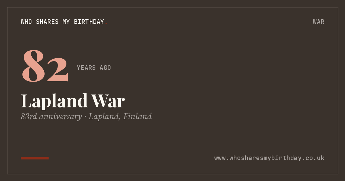 Lapland War