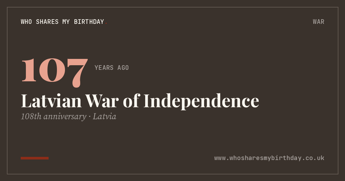Latvian War of Independence
