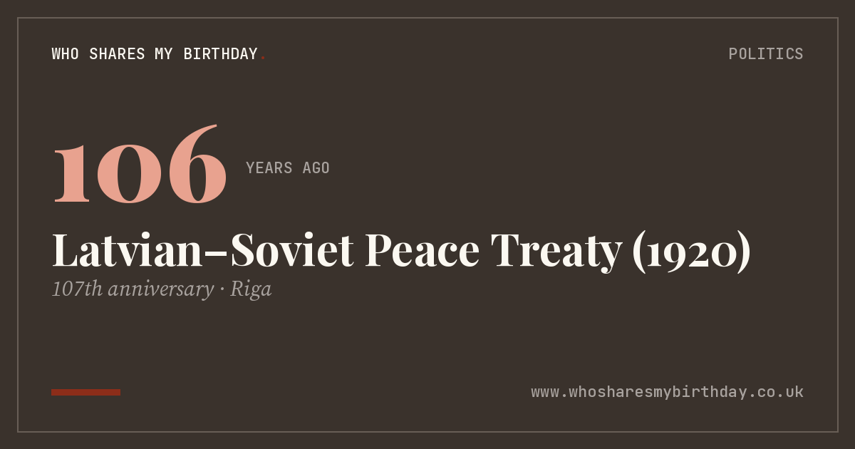 Latvian–Soviet Peace Treaty (1920)