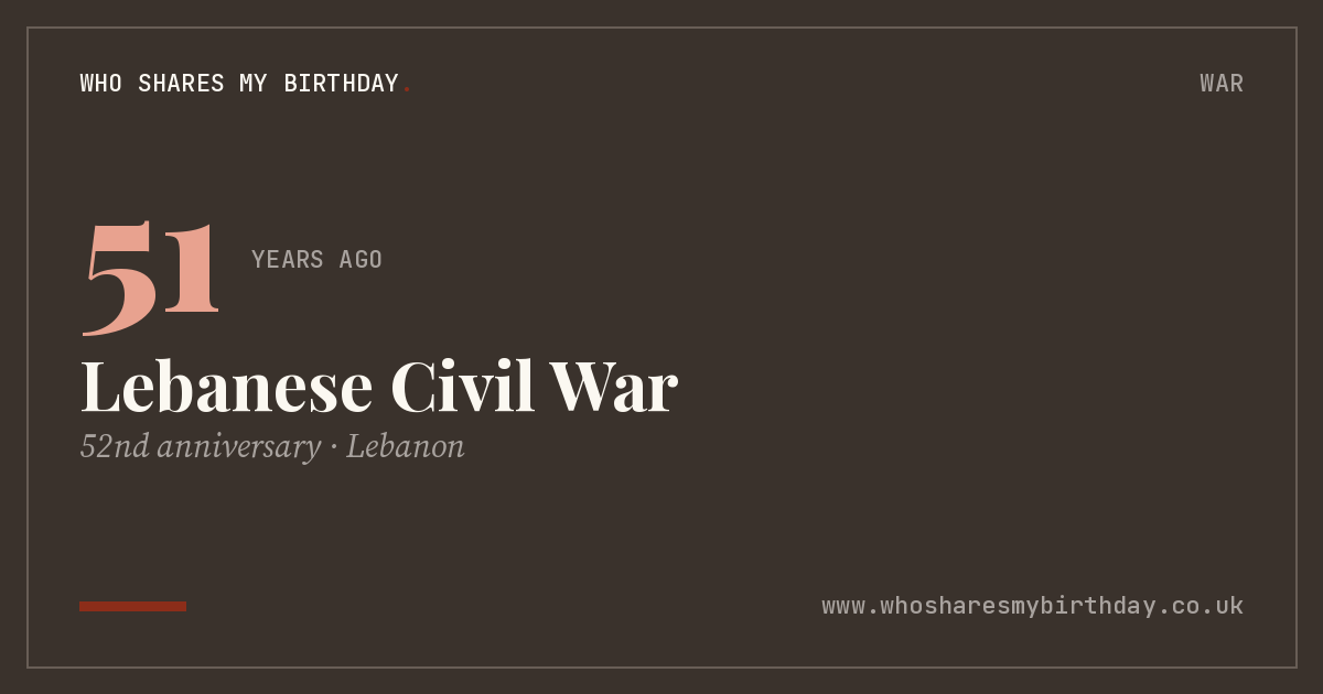 Lebanese Civil War