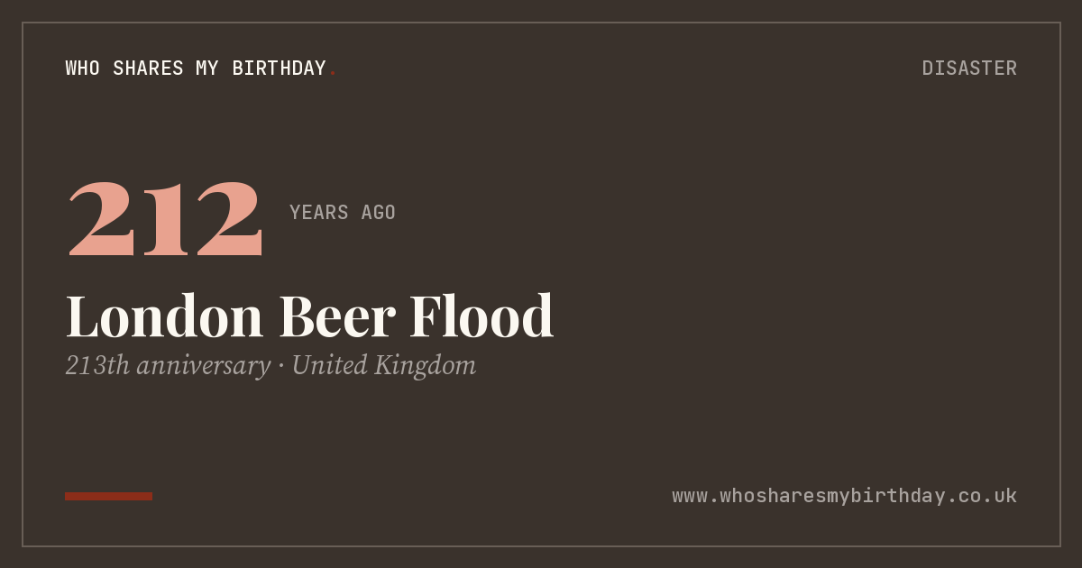 London Beer Flood