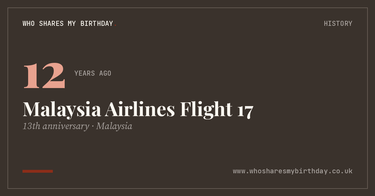 Malaysia Airlines Flight 17