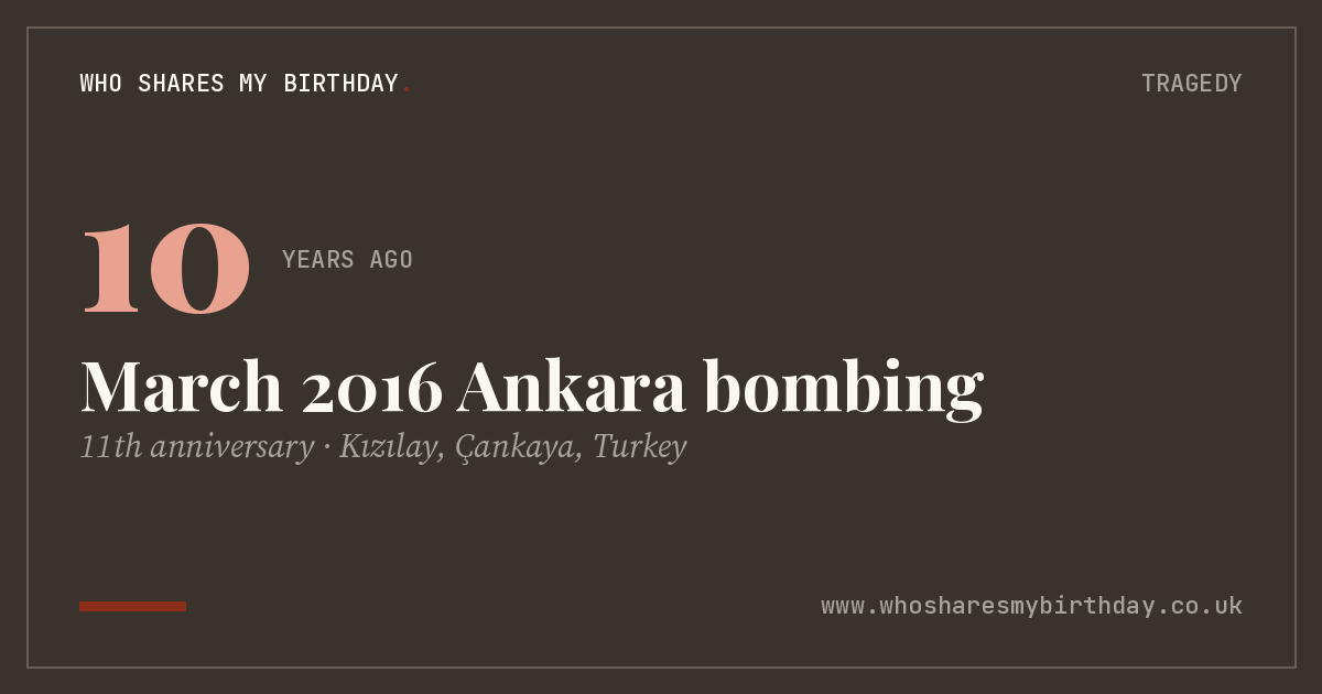 March 2016 Ankara bombing