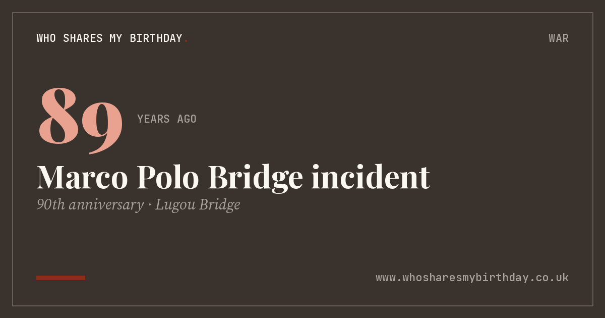 Marco Polo Bridge incident