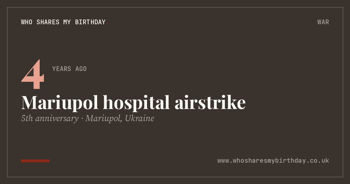 Mariupol hospital airstrike